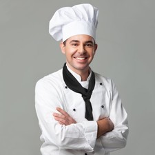 2pcs Chef Costume Neckerchief for Men Women - Chef Neck Tie Scarves Accessory