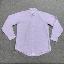Vintage Arrow Oxford Shirt Mens 15.5 34/35 Red Button Down USA Made OCBD