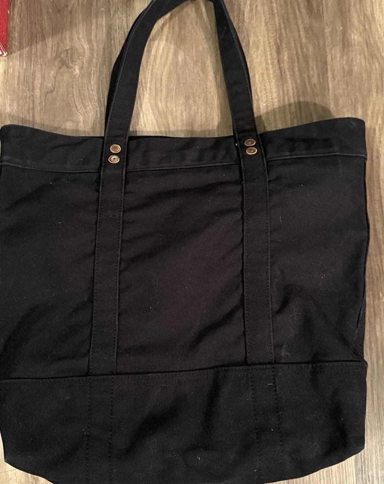 Polo Ralph Lauren Polo Bear Black Canvas Tote Bag - RARE - Image 3 of 4