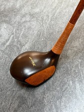 Vintage Restored Wilson Wilsonian Deep Face Large Head Hickory Brassie 12 D1