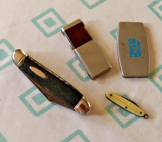 LOT Vintage Folding Pocket Knives Zippo Golf Greens Keeper Kershaw Imperial Mini