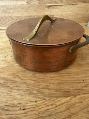 Danish Dansk Kupfer Kochtopf Vintage Topf Denmark JHQ Quistgaard Pfanne klein