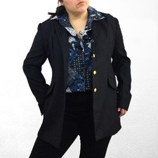 Hanover Uniform Co. Military school navy blue blazer jacket women  s 22L academia