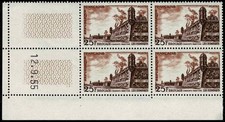 FRANCE 1955 BROUAGE Bloc X 4YT n° 1042 Neuf ★★ luxe / MNH CD 12.9.55
