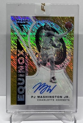 2020-21 Panini Flux Equinox Gold AU PJ Washington Charlotte Hornets 04/10