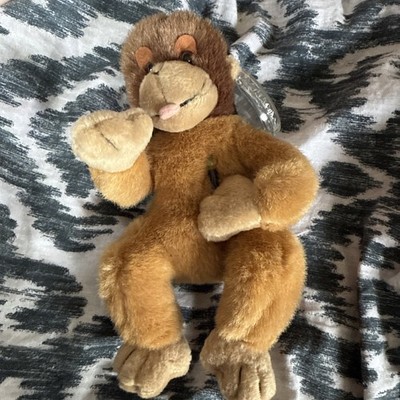 Beanie Coca-Cola Affe Plüschtier Kuscheltier 1999 neuwertig mit Flasche & Etikett