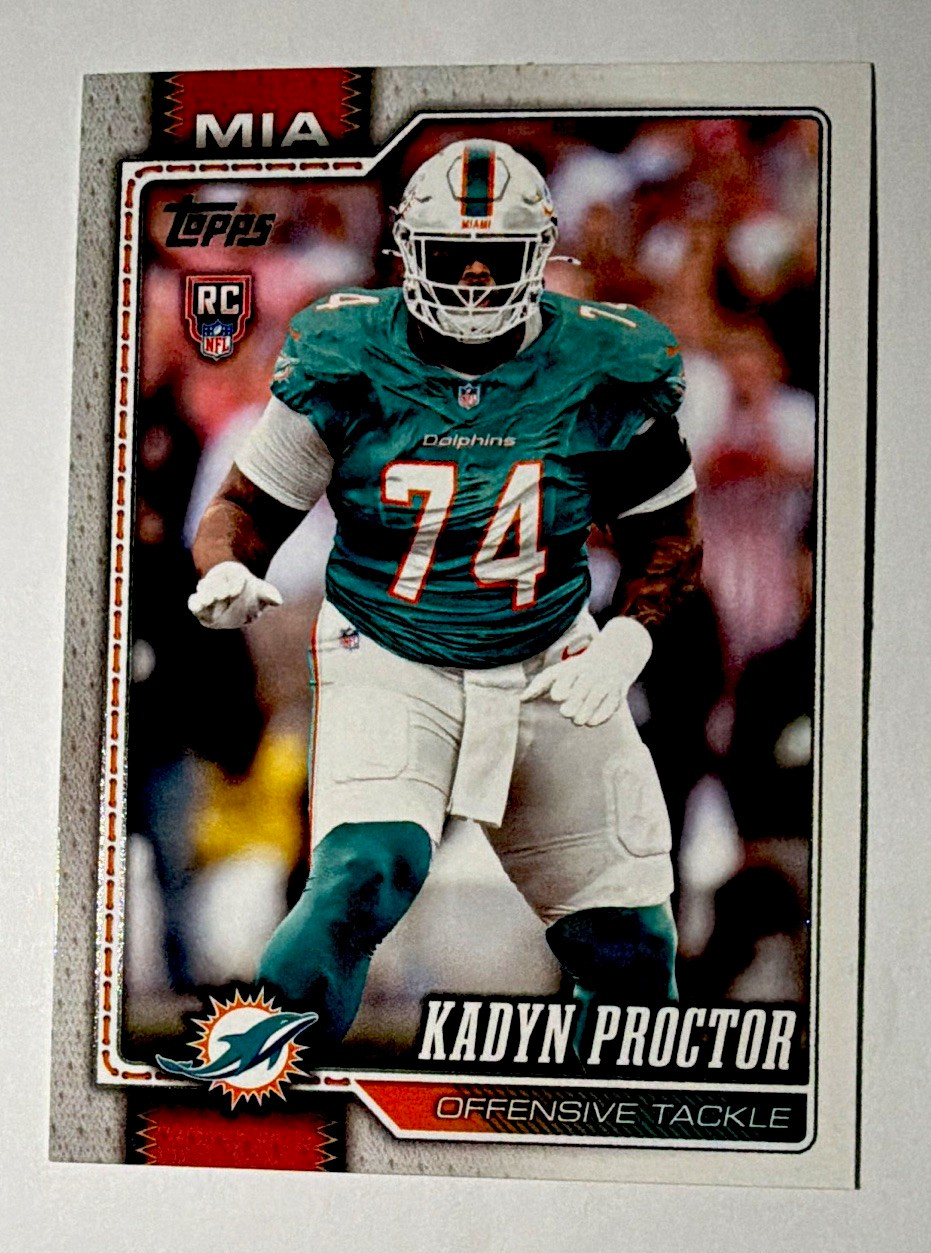 Topps 2023 Bowman U Alabama Crimson Tide Kadyn Proctor #44 Rainbow Foil RC