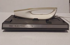 Sears Vintage Electric Carving Knife With Wall Mount Station