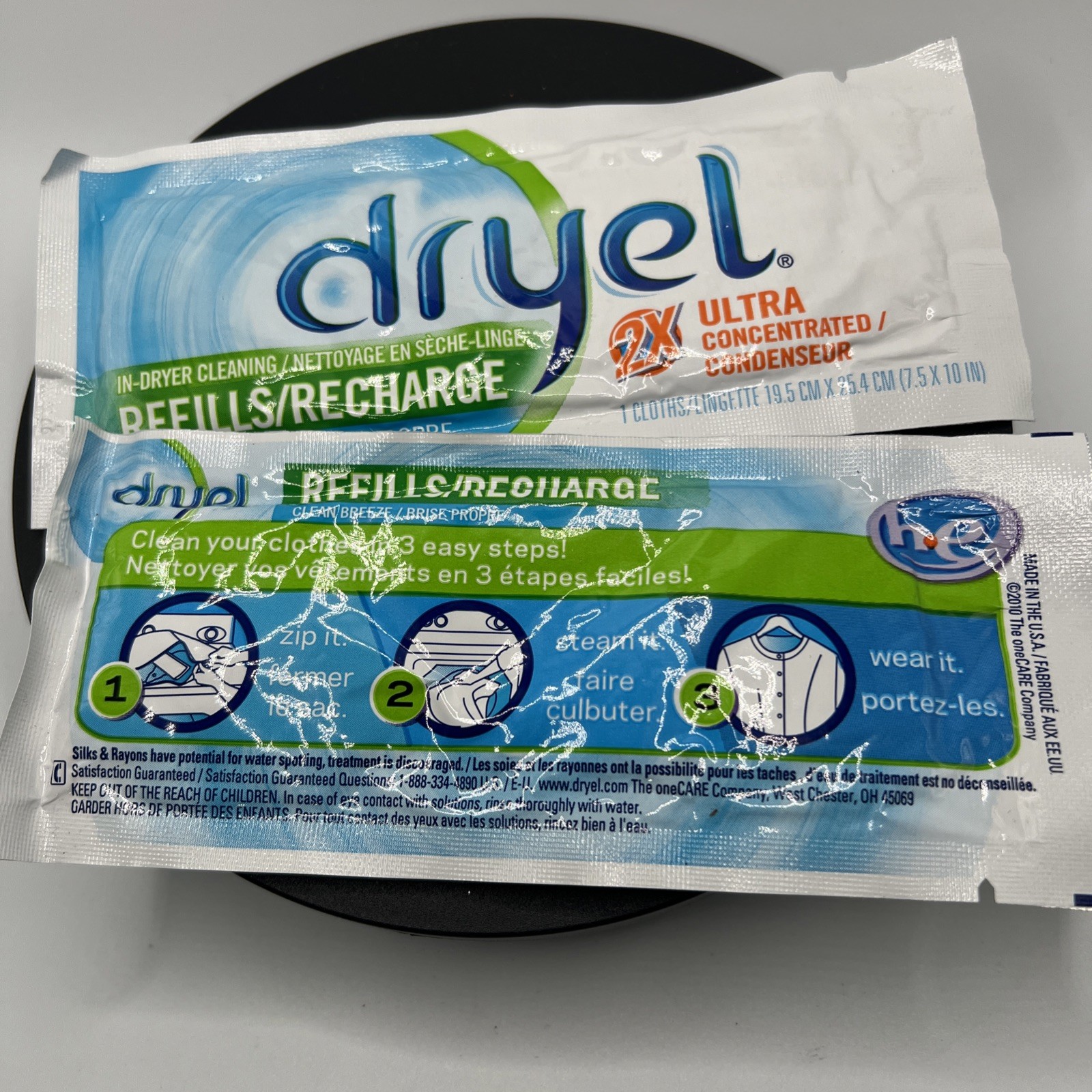 Dryel At-Home Dry Cleaner Refill Kit Booster Spray 2 Loads