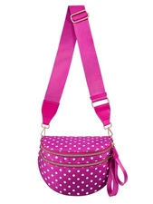 Polka Dots Crossbody Bag Bum Bag for WomenSpacious Checkered Purse Fanny Pack...
