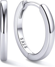 925 Sterling Silver Huggie Hoop Earrings Small Hoop Earrings for Women Hypoaller
