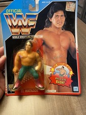 Hasbro 1992 Vintage WWF El Matador Tito Santana Series 6 Action Figure on Card