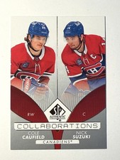 2022-23 UD SP Authentic Collaborations COLE CAUFIELD NICK SUZUKI Card# C-5