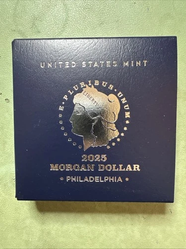 2025 Philadelphia MORGAN SILVER DOLLAR  .999 US MINT GEM BU w/BOX & COA