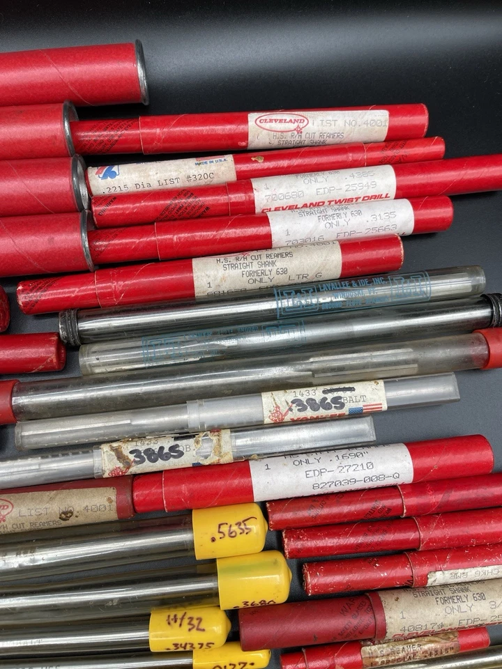 (70) Escariadores de mandril usados - incluyendo carburo Hanibal, Regal-Beloit, Cleveland Foto 4 de 4