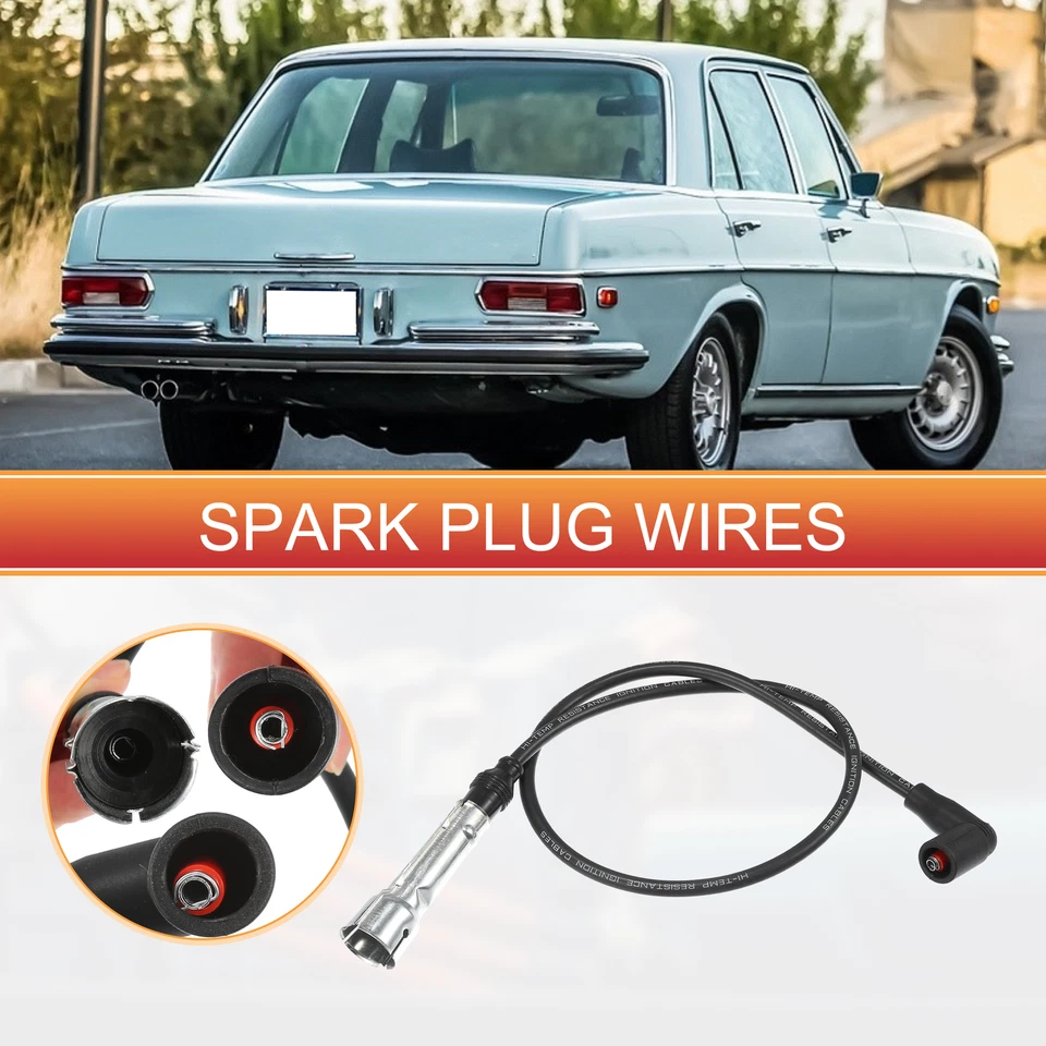 Cable de bobina de encendido de cable de bujía de 7 piezas para Mercedes-Benz W114 W123 1973-1976 Foto 2 de 4