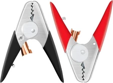 1100A Heavy Duty Jumper Cable Clamps – 6" Pure Copper Alligator Clips, 2PCS