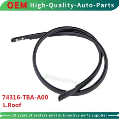 New Black Left Roof Trim Molding Fit For 2016-2021 Honda Civic Insight 4-Door