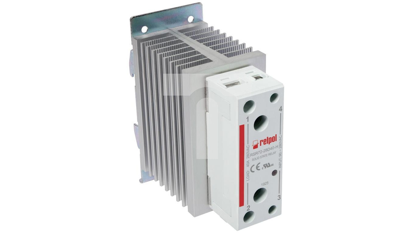 Single-phase semiconductor relays 240V AC 90-280V AC AC1 40 / 240V AC RSR /T2UK