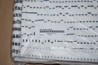Brand New Supreme Digi White Designer Beach Towel S/S 17 | eBay