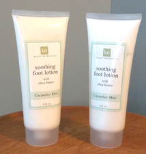 KAREN NEUBURGER (2) 8fl oz SOOTHING FOOT LOTION CUCUMBER MINT WITH SHEA BUTTER