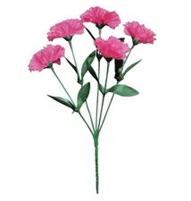 (12-Pack) 60 Hot Pink Carnation 13" Bush Silk Flower In/Outdoor Decor Craft USA