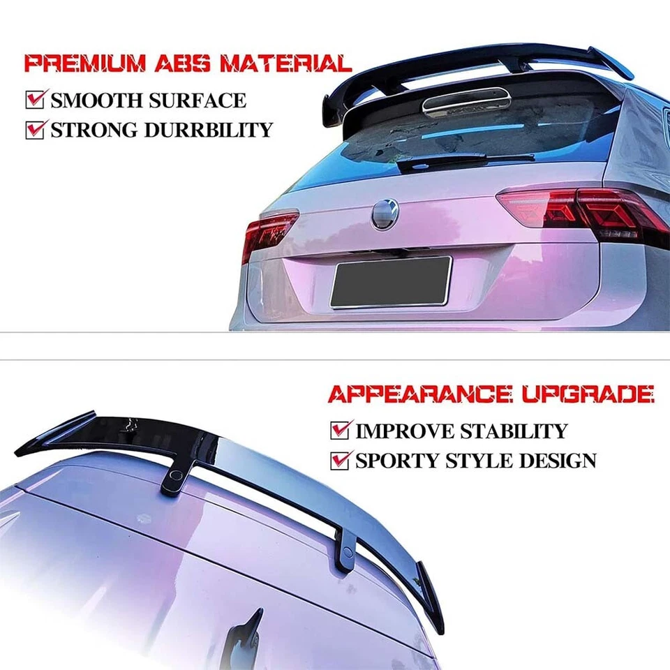 For Toyota Matrix Wagon 2009-2014 Car Rear Hatch Spoiler Lip Wing Carbon Fiber Foto 4 de 4