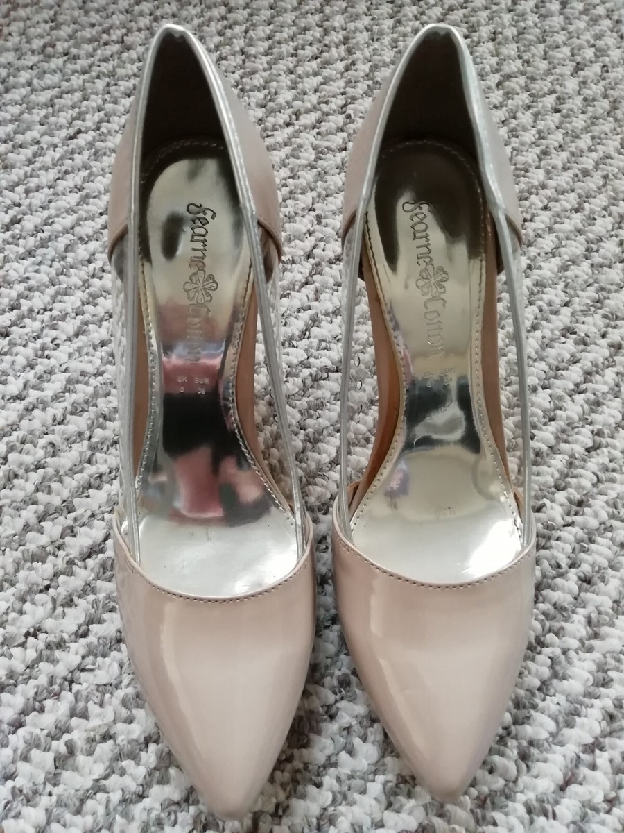 FEARNE COTTON PERSPEX POINT COURT SHOES NUDE COLOUR SIZE