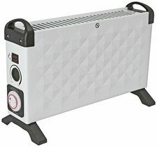 Challenge Diamond 2kw Convector Heater With Timer - White