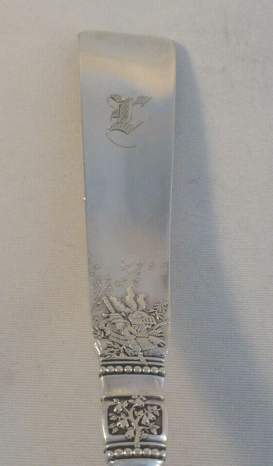 Cucharón de sopa Fontainebleau de Gorham Sterling muy grande con cuenco de lavado dorado-mono'd Foto 4 de 4