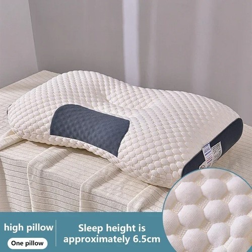 Honeycomb Cervical Pillow Orthopedic Neck Support Anti-Apnea Massage Cotton