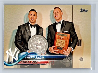 2018 Topps Award Show Giancarlo Stanton Aaron Judge 389