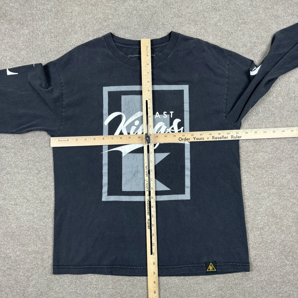 Camiseta Last Kings Graphic tamanho G preta manga longa TYGA Rap gola redonda - Imagem 4 de 4