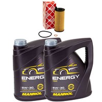 MotoröL Set Mannol Energy 5W-30 8 Liter + ÖLfilter FüR BMW 7Er 740D Xdrive 313PS