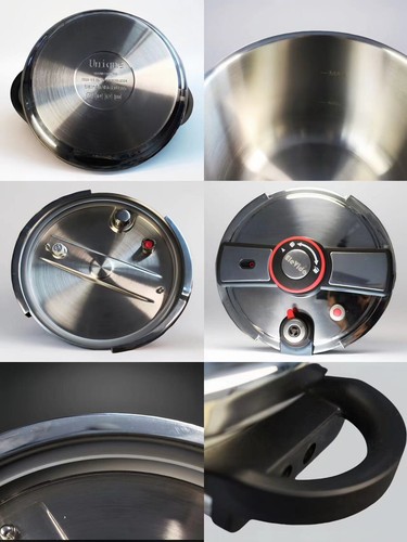 Cuisinière à pression facile Elevida© Preumium, acier inoxydable, 6 L,37 x 25,2 x 22,2 cm - Photo 11/14