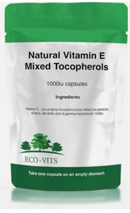 Vitamine E 1000IU Capsules de tocophérols mélangés – Support antioxydant naturel