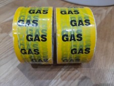 Gas Pipe Installation Identification Tape Yellow 50mm×33m. Pack Of 2.