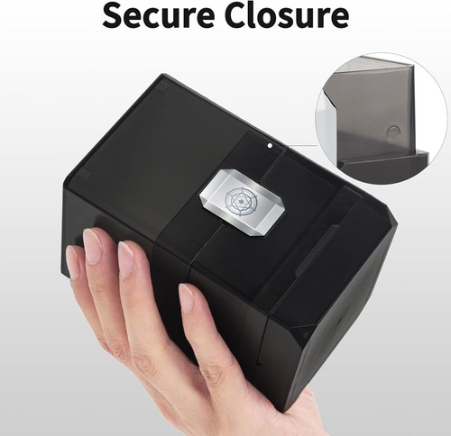 MTG Deck Card Box with Dice Storage - Black, Holds 100+ Cards - Picture 5 of 11