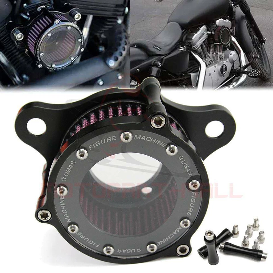 Filtro de admisión de filtro de aire transparente para Harley Sportster Iron 1200 XL 883 1991-2022 Foto 2 de 4