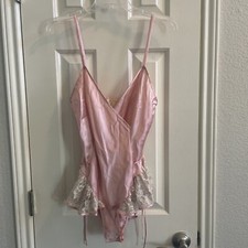 Vintage 90s Victoria's Secret Romper Ruffle Lingerie Flutter Petite With Tags