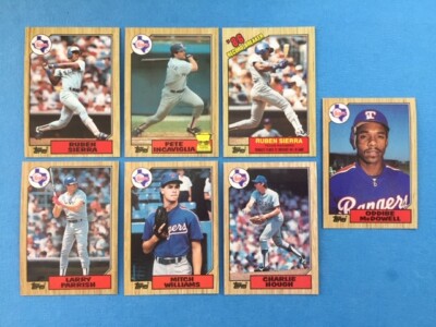 1987 Topps Texas Rangers Team Set ( ALL 29 )  **SUPER SHARP**