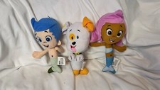 Bubble Guppies Plush Lot Of 3 Gil Molly Puppy Nickelodeon NickJr FREE SHIPPING