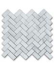 Calacatta White Polished Marble Herringbone Mosaic Wall&Floor Tiles 23x75 SAMPLE