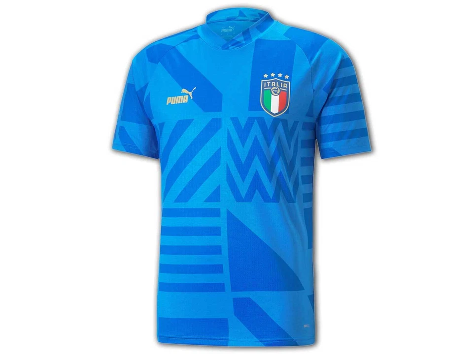 Italia Aufwärmtrikot 22 23 Azul Puma Figc Italia Prematch Camisa S M L XL XXL - Imagen 2 de 4