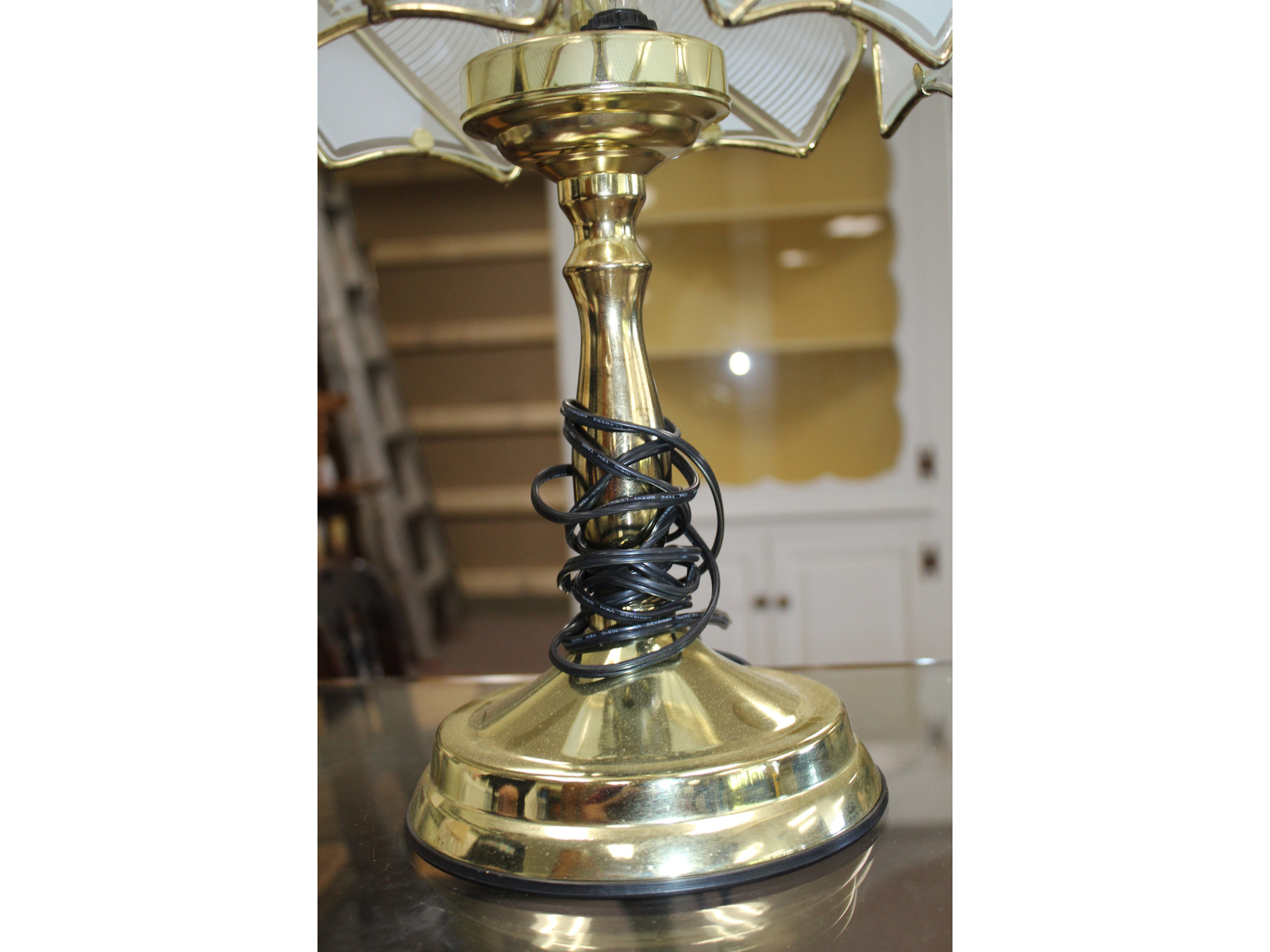 23" Tall Lamp Vintage glass Touch Lamp eBay