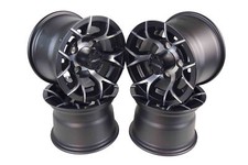 Massfx 10x7 Golf Cart Rims With 4101.6 Or 4 On 4 Bolt Pattern-matte Black-4 Pk Massfx 10x7 Golf Cart Rims With 4101.6 Or 4 On 4 Bolt Pattern-matte Black-4 Pk