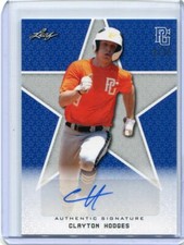 2020 Leaf Perfect Game Autographs Blue Clayton Hodges Auto 2/15