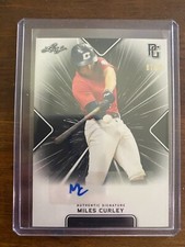 2021 Leaf Perfect Game Miles Curley Auto Refractor 8/50
