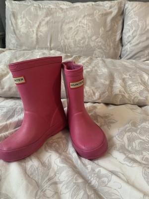 pink hunter wellies size 6