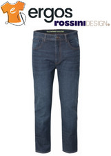 ROSSINI Jeans FEEL GOOD Pantaloni da Uomo Cotone Lavoro Blu Stretch Denim A00146
